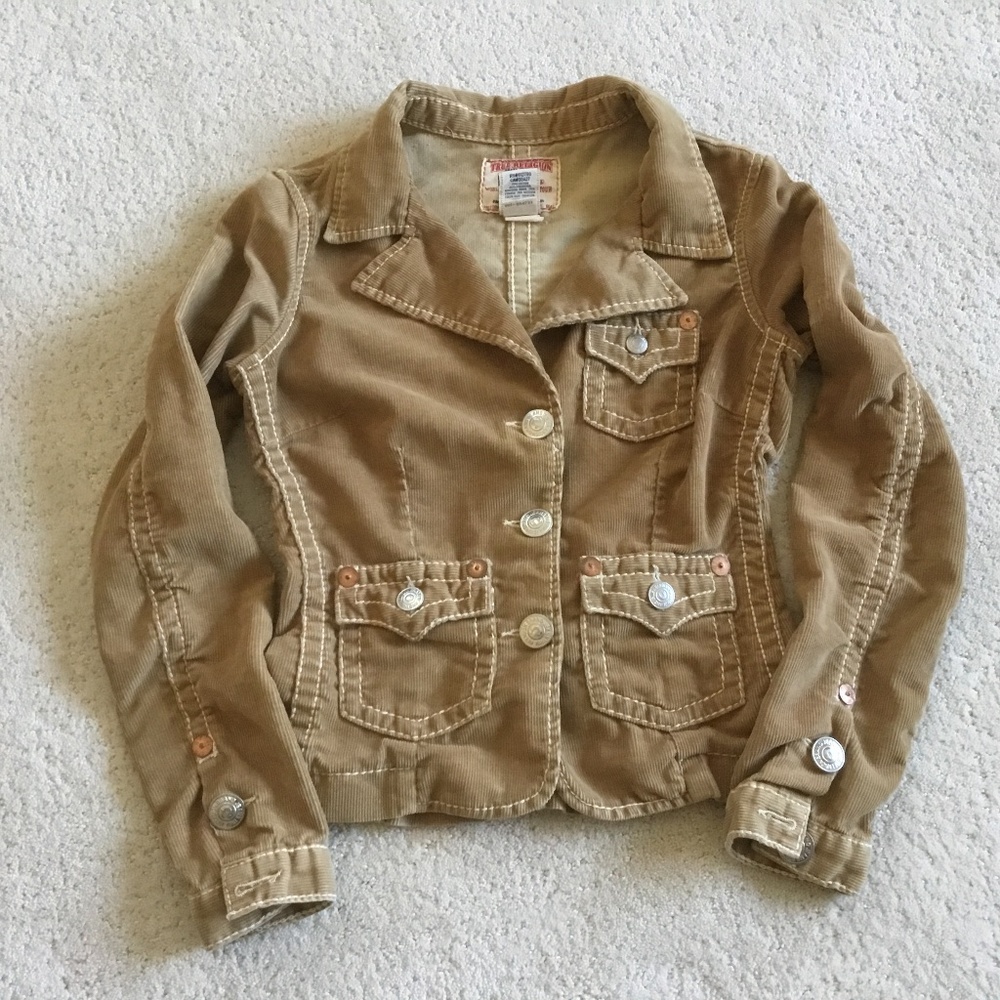 True Religion Tan Corduroy Jacket